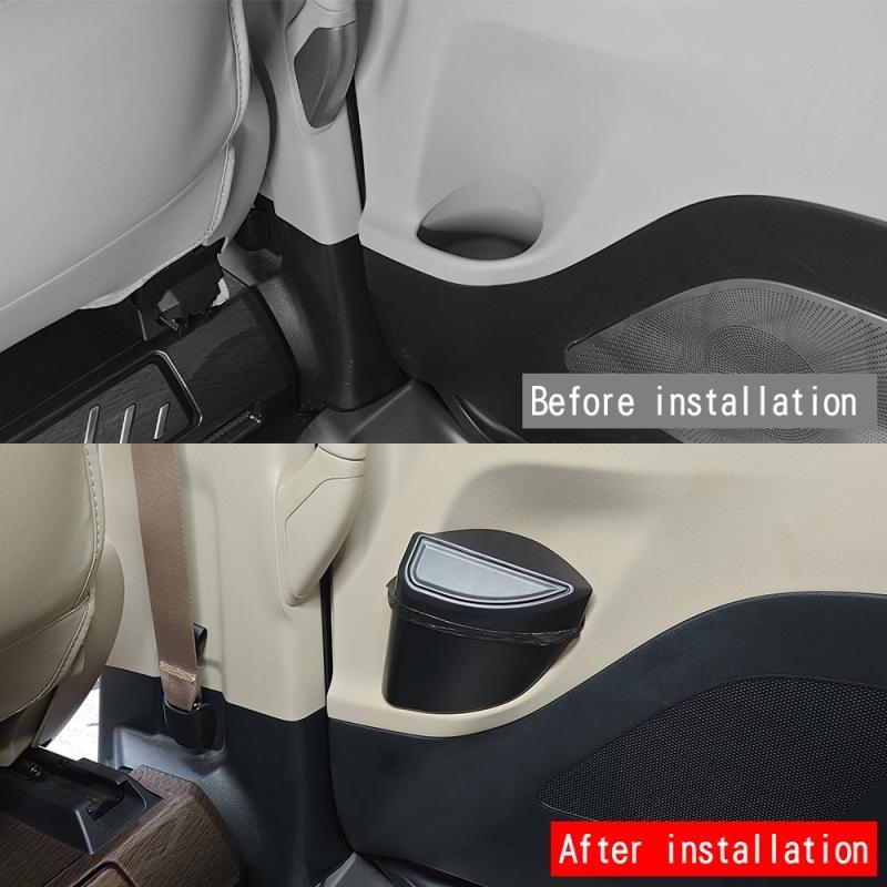 For Toyota Alphard Vellfire 40 Series  2024 ABS Middle row car door trash can Garbage storage box cover Interior Accessories