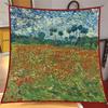 Oil Painting Four Seasons Luxury Square Silk Scarves Europe And America Fashion Bandannas New Twill Print Sunscreen Shawls
