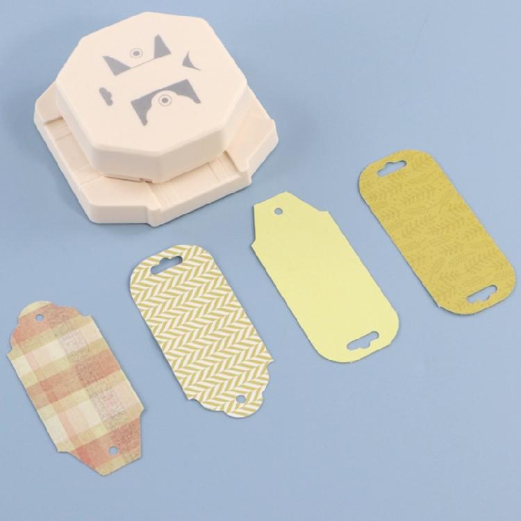 4 in 1 Multipurpose Efficient Punching Ergonomic ABS Hole Punch Scrapbooking Edge Decorator for Travel Compacts Size