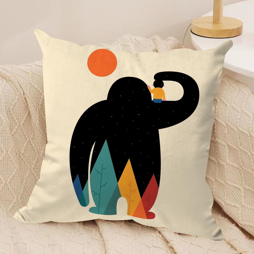 

AAndy Rainbow Toucan Cushion Cover Soft Plush Fabric DoubleSided Printed Cushion Covers for All Seasons Modern HomeDecor Gift 30cmx30cm