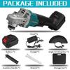 21V 100MM 1/2 Lithium-Ion Battery Power Tool Cutting Machine DIY Woodworking Grinding Machine Brushless Electric Angle Grinder