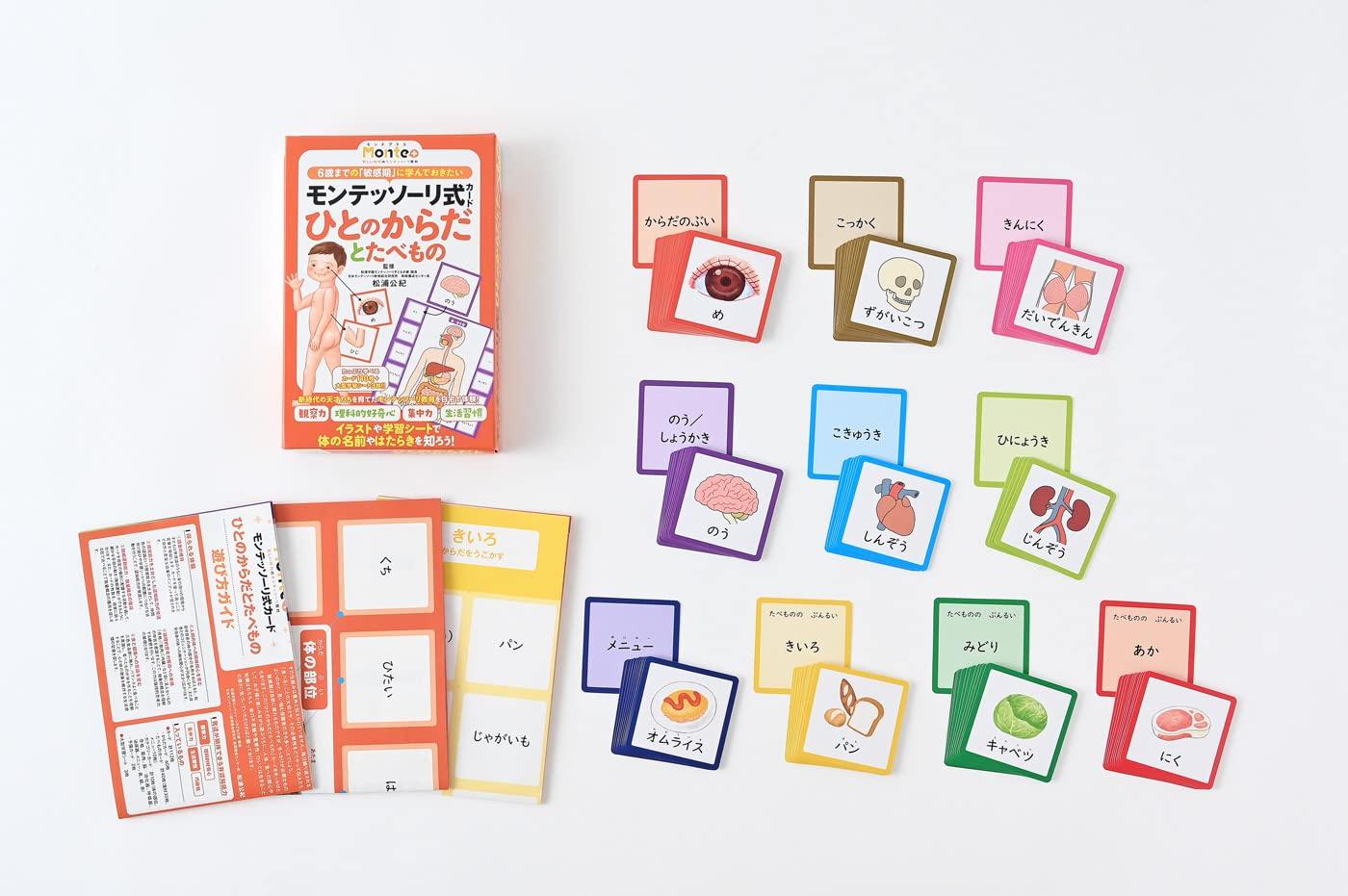 

Gentosha Monte Plus Montessori Card Human Body and Food