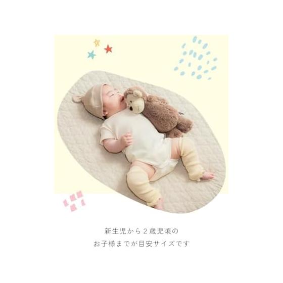 [SOWAN] Baby Leg Warmers, 3 Pairs, Linen Cotton, Ribbed, Baby, Spring/Summer, Made in Japan