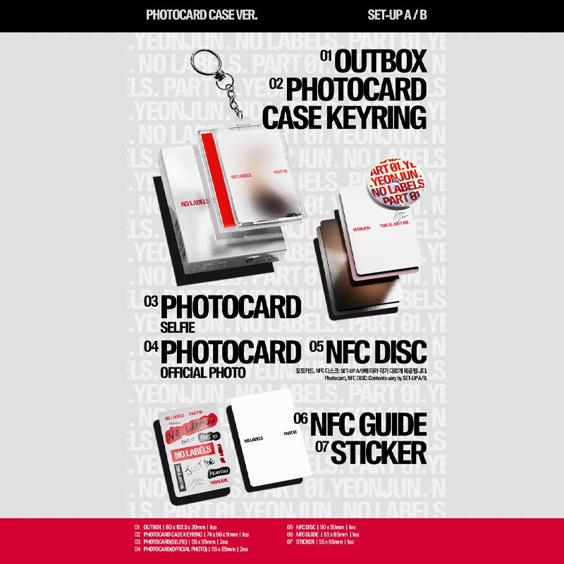 ЁНДЖУН (TXT) – БЕЗ ЭТИКЕТОК: ЧАСТЬ 01 (Кейс для фотокарточек Вер.)