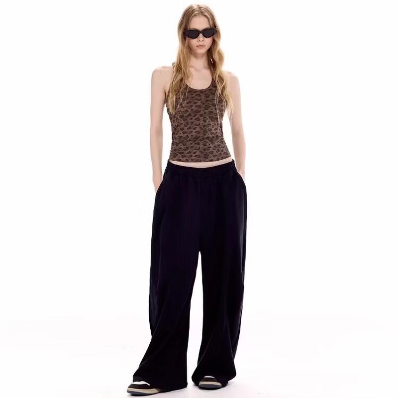 ICH MODE Women's Leopard Print Racerback Camisole