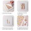Simple Easter Themed Water Decal Paper Water Slide Stickers Paper Texture Suitable for Creative Crafting Art Projects