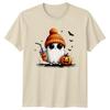 Cute Ghost Halloween Pumpkin Unisexs Unisexs Graphic Tee Spooky Unisex TShirt