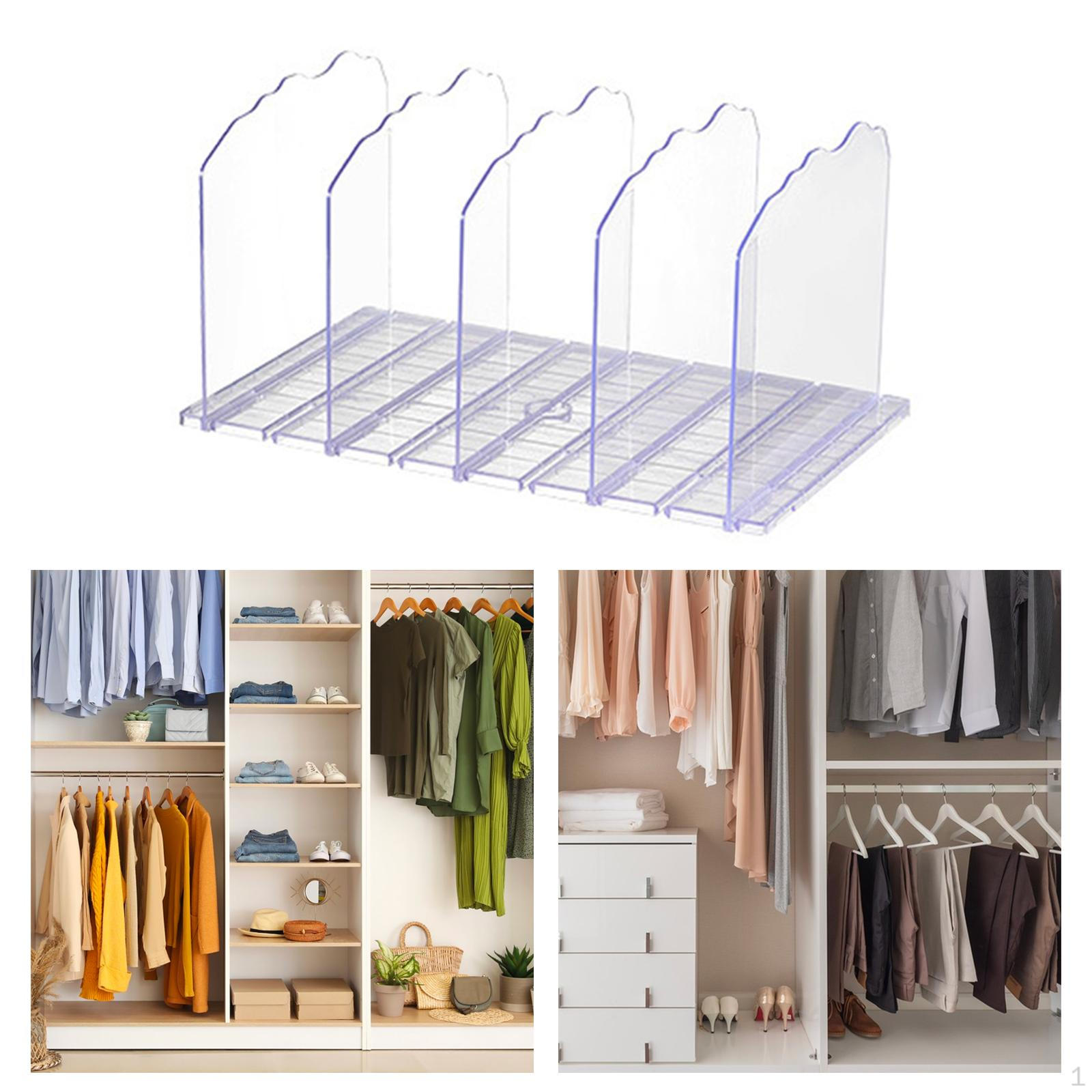 Bag Organizer for Closet Clear Divider Storage in Bedroom And Bathroom wavy 2190₽
