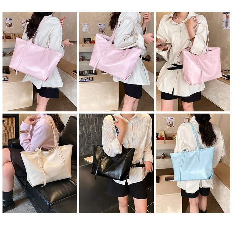 Borsa a tote di grande capacità borsa a spalla da donna