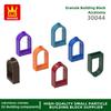 105Pcs/lotNO.30044 Digital Blocks Round Top Block Moc Colour Accessories Works With featuring Brick DO IT YOURSELF Children's Toy Assembly Parts