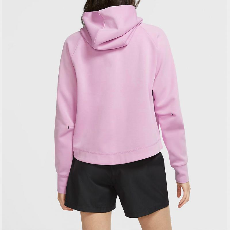 Nike Sportowa Oddychająca Wiatroodporna Kurtka z Kapturem Damska Kurtki Różowa CW4299-680