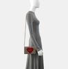 [Pre-Owned] Vintage Logo Heart Decoration Canvas Chain Wallet Crossbody Bag - Excellent #1X5VVU5