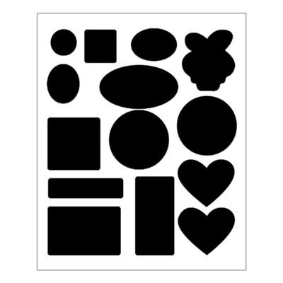 Apparel Applique Self Adhesive Black Patches DIY Craft Washable Waterproof Patch Sewing Fabric Sticker Thermal Transfer