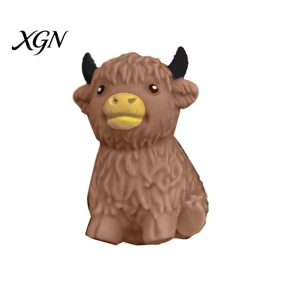 Kids Stress Reliever Highland Cow Relief Toy Slow Rising Cattle Squeeze Squeezable Animal Ball Lovers Gift Sensory