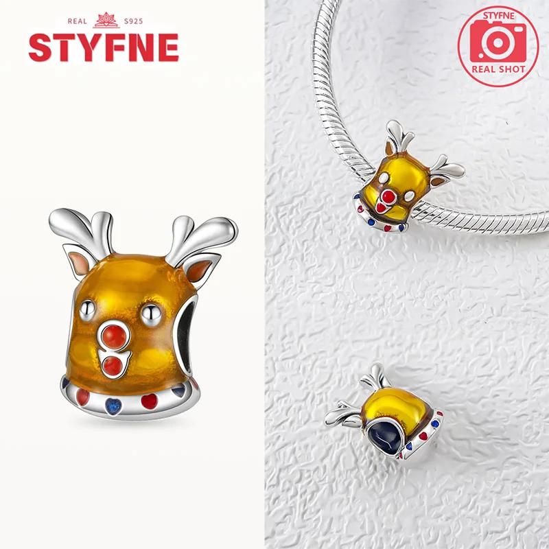 Copperchristmas Series Santa Claus Star Heart Bead Fit Original Bracelet Diy Fine Charm Jewelry Gifts For Women Accessories