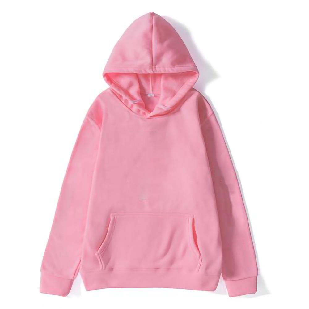 Cross2024 Men's Solid Color Korean Style Loose Hooded Pullover Sweatshirt - Spring & Autumn Trend