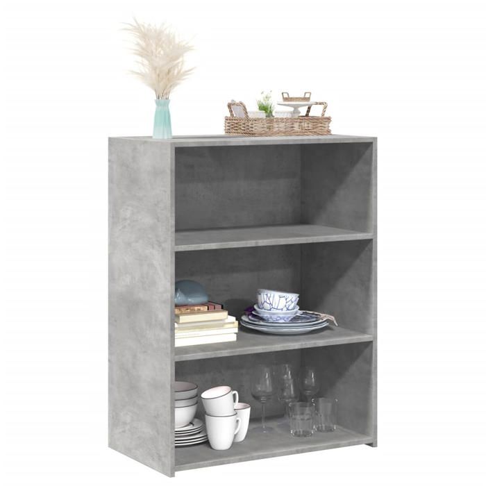 VidaXL Buffet Concrete Grey 70x41x93 Cm Engineered Wood 846372