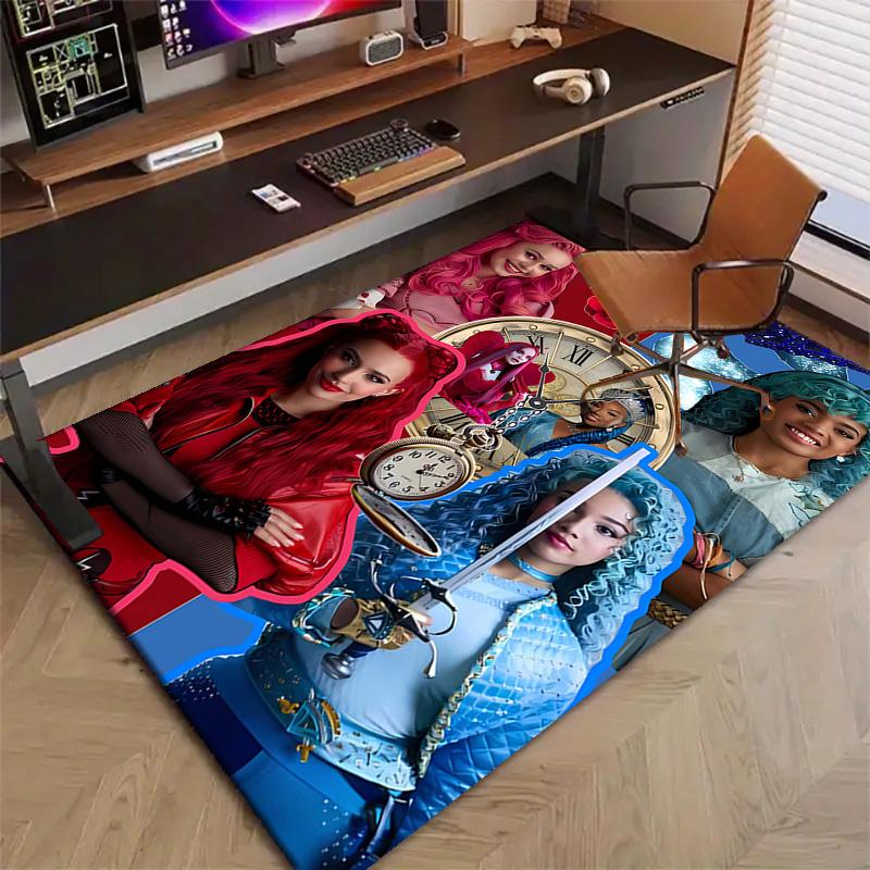1pc Descendants The Rise of Red2 Design Printed Area Rug Carpet for Bedroom Living Room Home Decor Rugs Mat Non Slip Mat Rug for Bedside