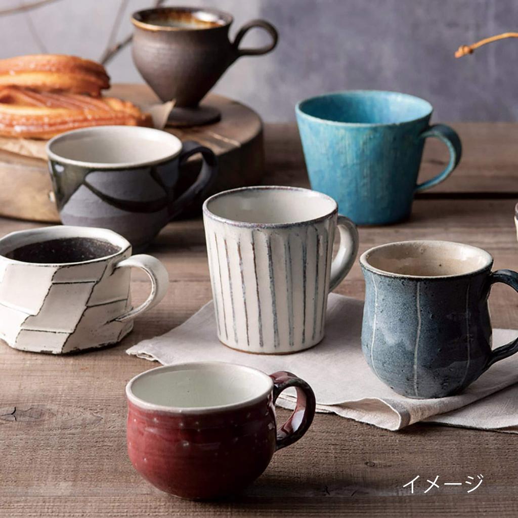 Marui Seito Shigaraki Ware Hechimon Demitasse šálek s hnědou etiketou