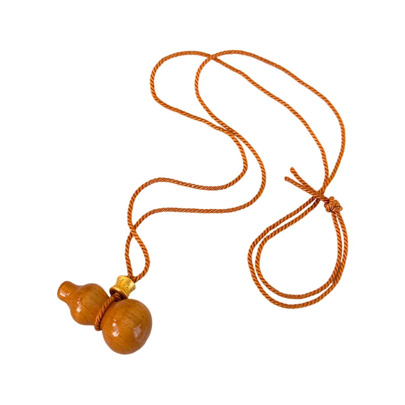 

Креативное деревянное ожерелье-подвеска в форме тыквы, длинное ожерелье из веревки, ручная работа, регулируемая веревка, цепочка для свитера, подарок для женщин, девушек 3