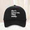 Dont Scare Me I Fart Easily Funny Baseball Cap Cool Summer Trucker Hat for Women Unisex Casual Sunhat