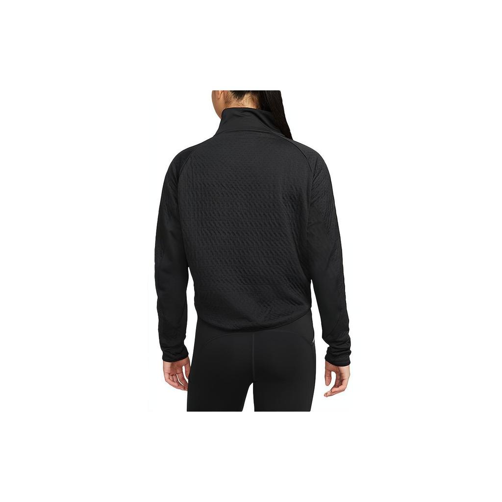 (WMNS) Nike Therma-FIT Run Division Solid Color Running Casual Sports Long Sleeves Black Women's DM7554-010