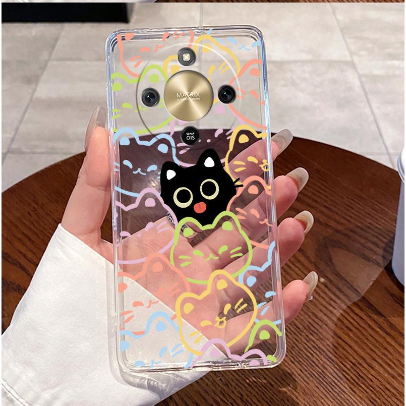 For Honor X9d 2025 Case Clear Luxury Cute Love Rabbit Funny TPU Soft Silicone Phone Case For Honor X9d 5G Transparent Back Cover
