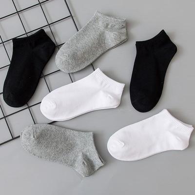 Calzini Bassi da Uomo e Donna in Cotone Nero, Bianco, Grigio - Comodi, Antiscivolo, Resistenti agli Odori, Monocolore per Primavera ed Estate