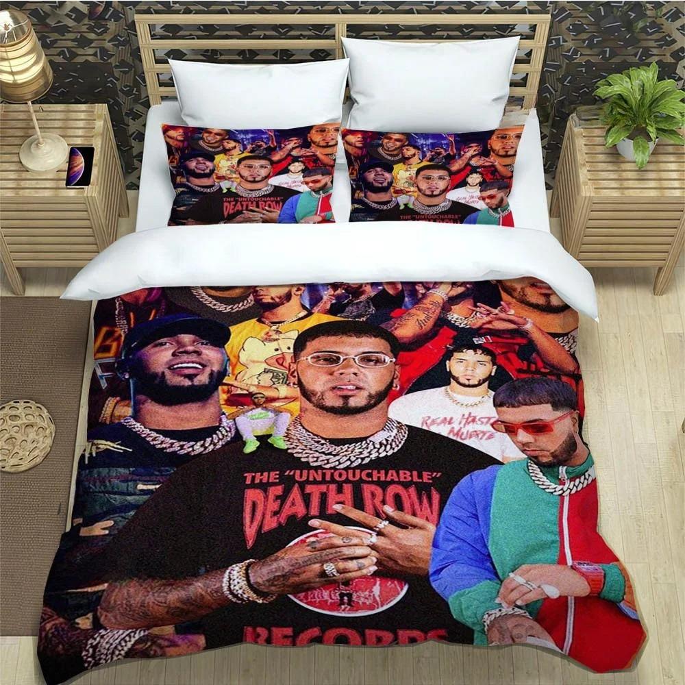 Rapper  Anuel AA Printed Bedding Sets Exquisite Bed Supplies Set Duvet Cover Bed Comforter Set Bedding Set Luxury Birthday Gift