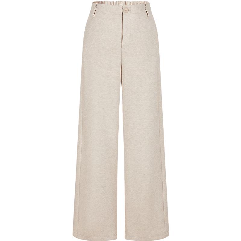 JIUZI ANNACAU "Free Pants" Minimalist Commuter Straight-Leg Trousers