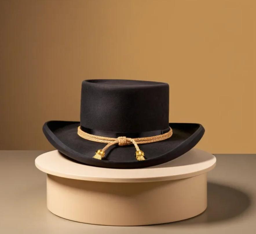 Chapeaux en feutre de laine décorés de sangle de fabricant