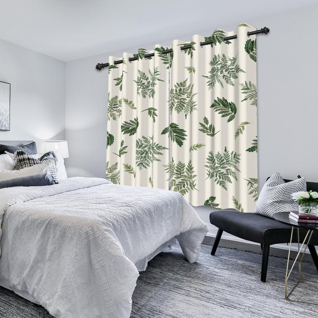 Minimalist Home Window Curtains Abstract Geometric Pattern Bedroom Hotel Living Room Kitchen Decor Windproof Curtain With Light Blocking Polyester
