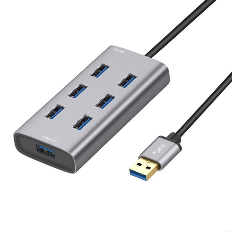 

G8DB 7-Port USB Hub with All Aluminum Fuselage USB Splitter for China Mainland