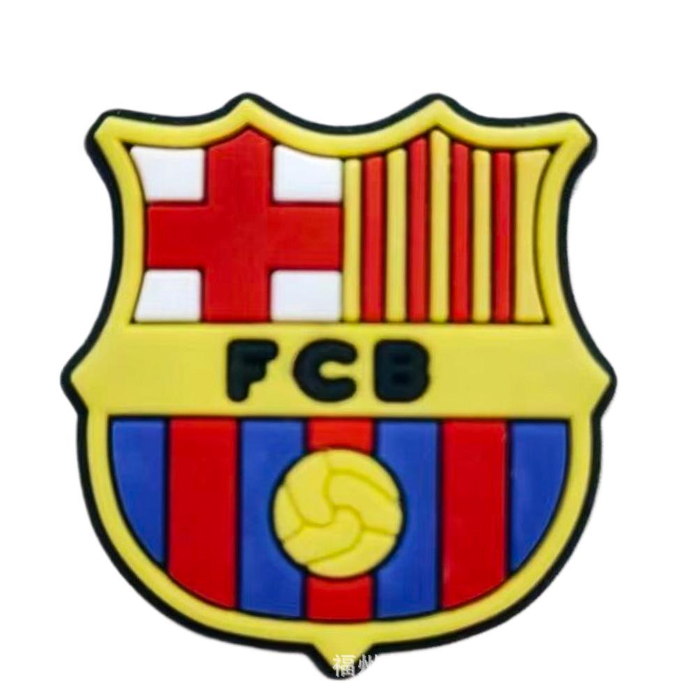 Fotbalová série Croc DIY Odnímatelné Sponky na boty - Měkké Gumové Dekorace na Dřeváky