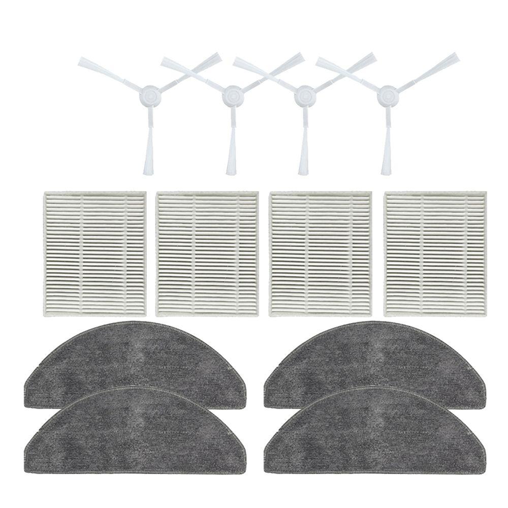 Compatible with Robotic Vacuum Xiaomi E12 E10 B112, Main Brush, Side Brush, Mop Cloth, Filter Replacement Accessories