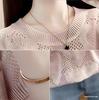 Versatile Women's 2026 Fashion Hollow Out Round Neck Loose Knitwear - Slimming Summer Short Sleeve New Arrival