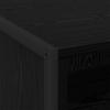 Nightstand Black Oak Effect 50 X 39.5 X 50 Cm Engineered Wood