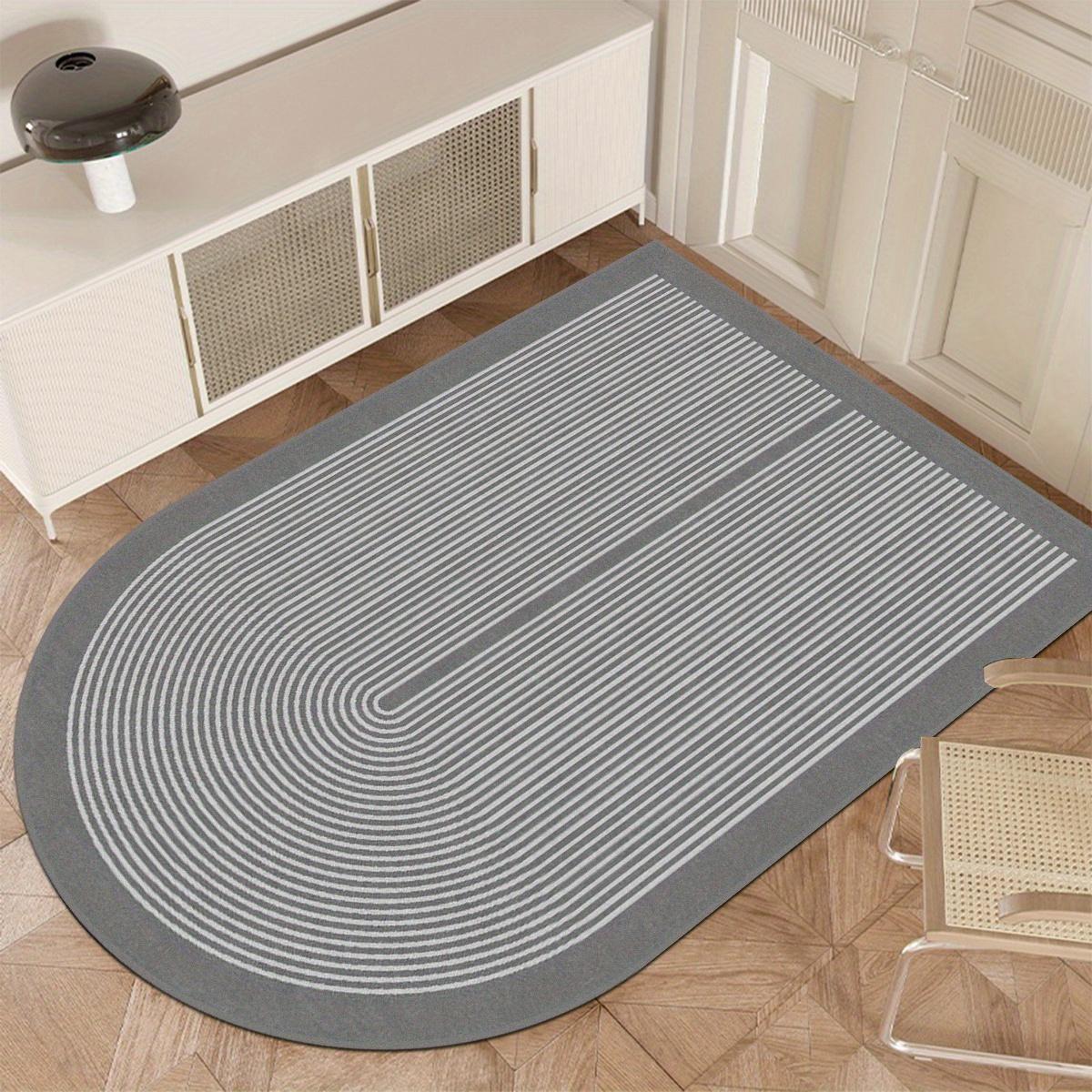 современные и простые полосатые напольные коврики для офисов, спален, гостиных и прихожих, современные декоративные ковры 60X90CM(2X5.3FT