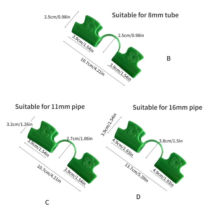 50Pcs Greenhouse Clamp Nonslip Plant Film Garden Hoop Clips Replacement For Securing Film Shade Net Plant Tunnel