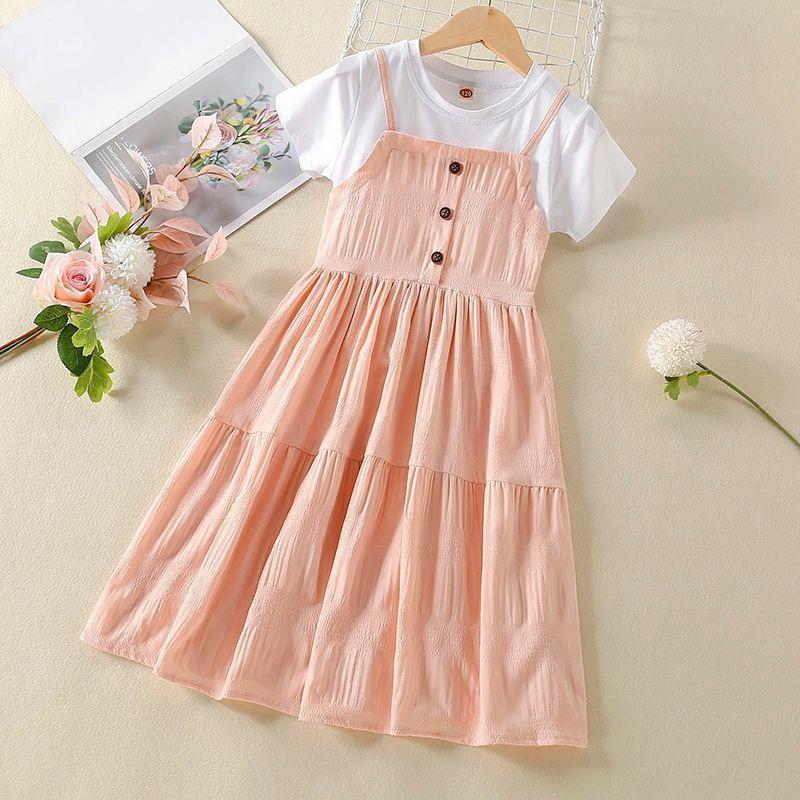 Summer  Bear Leader Teens Girls'Dresses Casual Children Clothing Princess Kids Dresses for Girls Causal Wear Dress Vestidos