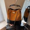 Elegant Pu Crossbody Bag With Quilted Chain Strap For Daily Office Use