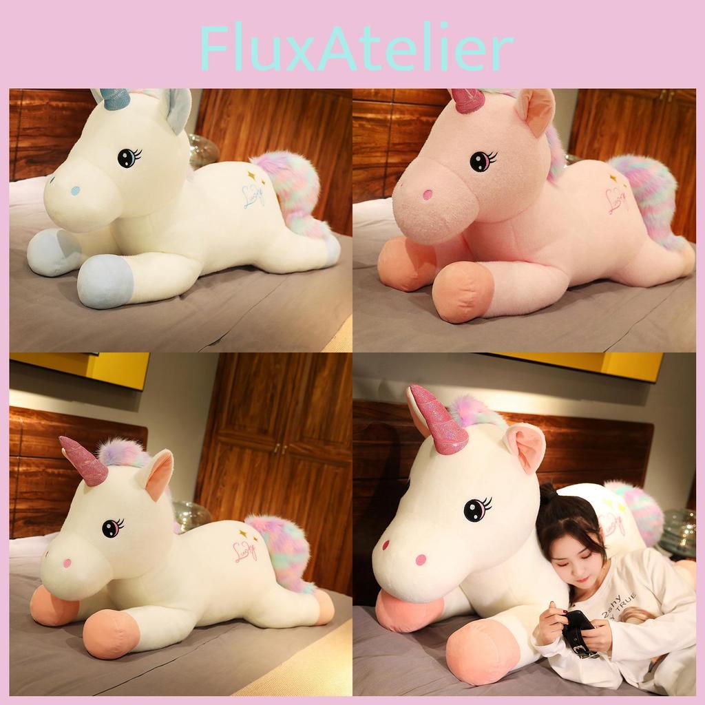 Plush Unicorn Toy Cartoon Stuffed Throw Pillow Doll Soft Cute Kids Xmas Gift