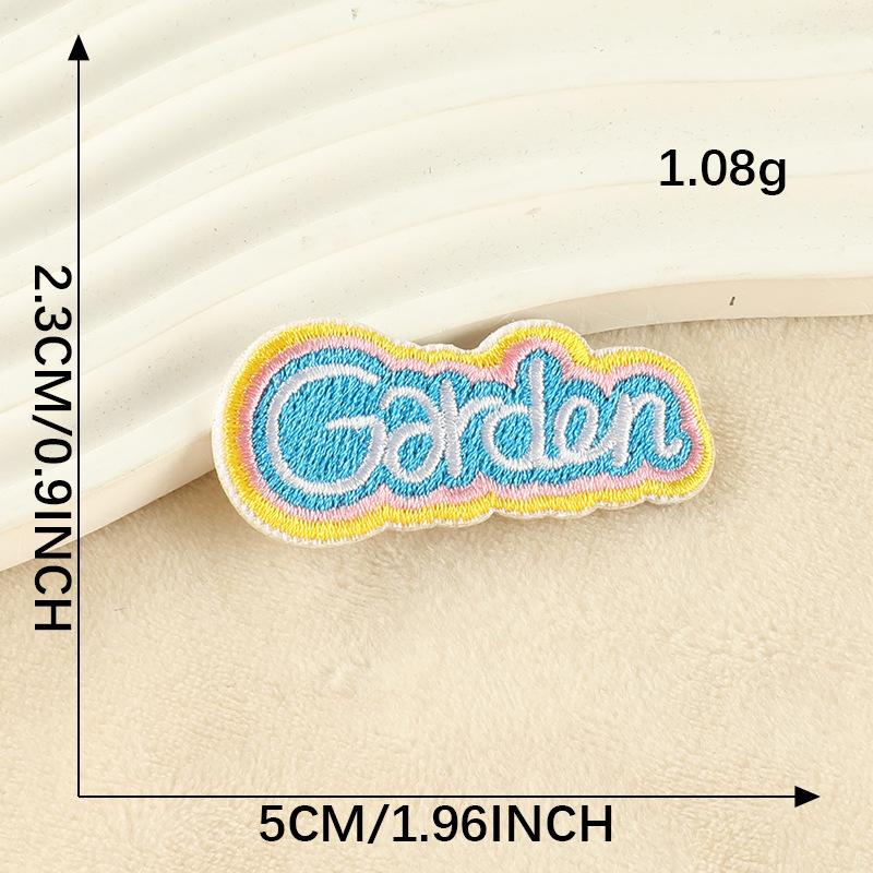 Embroidery Label Cartoon English Alphabet Embroidery Label Patch Sticker Shoe and Hat Badge Clothing Accessories Cloth Sticker