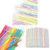 Plastic Drinking Straws 100pcs Colorful Bendable Beverage Party Supplies For Weddings And Events