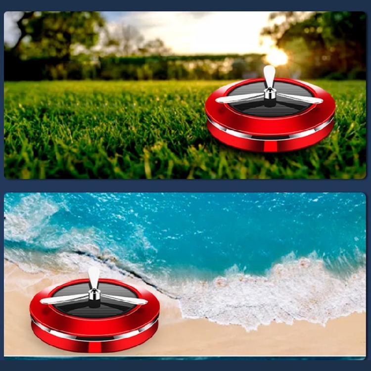 Auto Car Center Console Dashboard Inner Air Fresheners Solar Rotating Fragrances