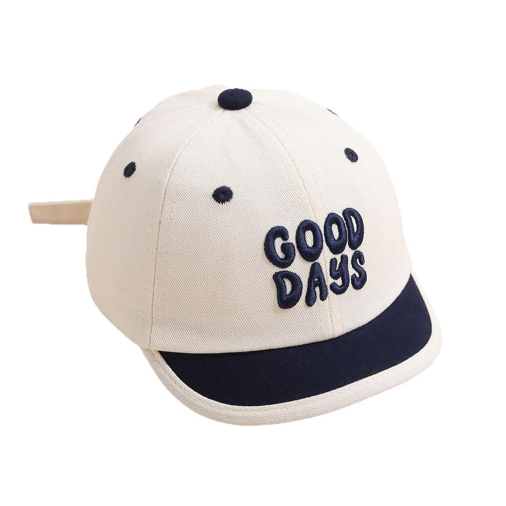Children's Embroidered Baseball Cap for Spring/Summer - Sun Protection Duckbill Hat for Boys and Girls.