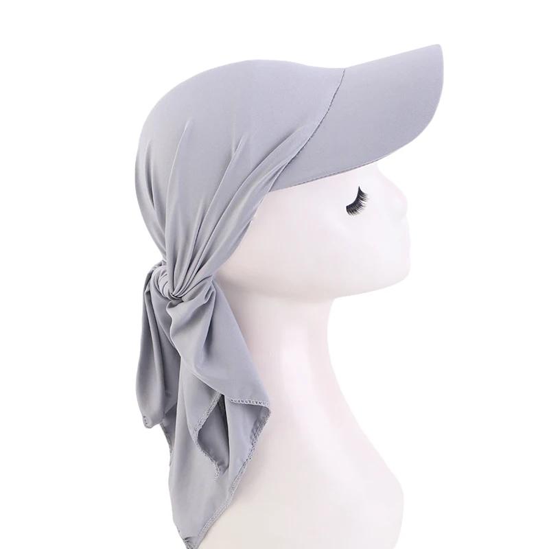 2024 New Instant Hijabs Hijab Cap for Women Bonnet Voile Muslim Sun Hats Scarf Wrap Baseball Caps Bandana Hijab Bonnet Turban