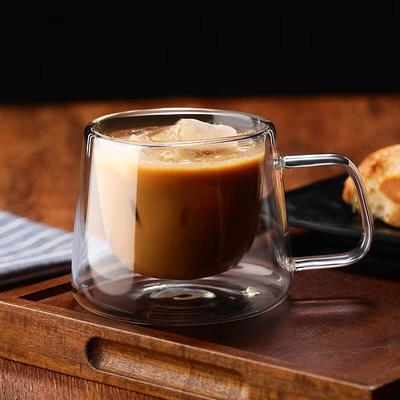 Shangqi 200ML Double-Layer Glass Coffee Mug Set