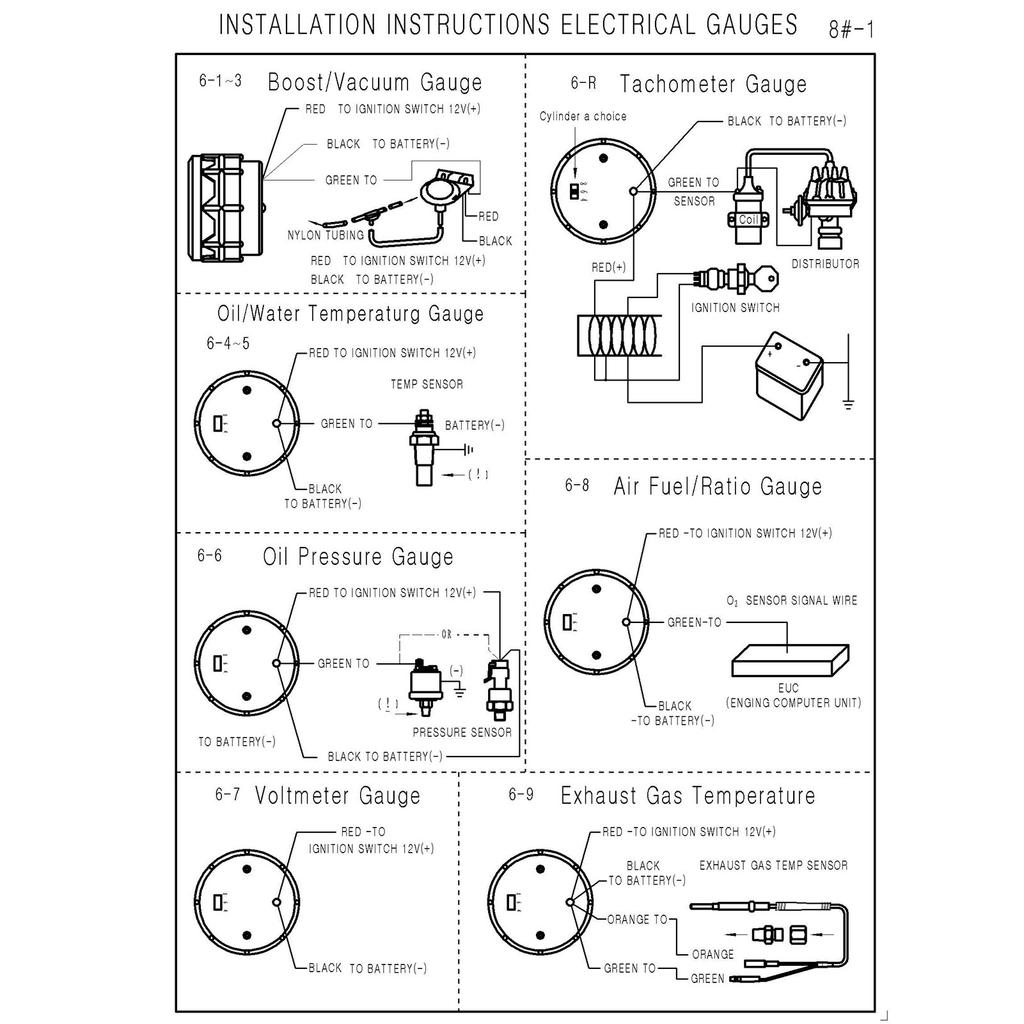 Digital Water Temperature Meter Gauge with Sensor for Auto Car 52mm 2in LCD 40 120Celsius Degree Warning Light Black