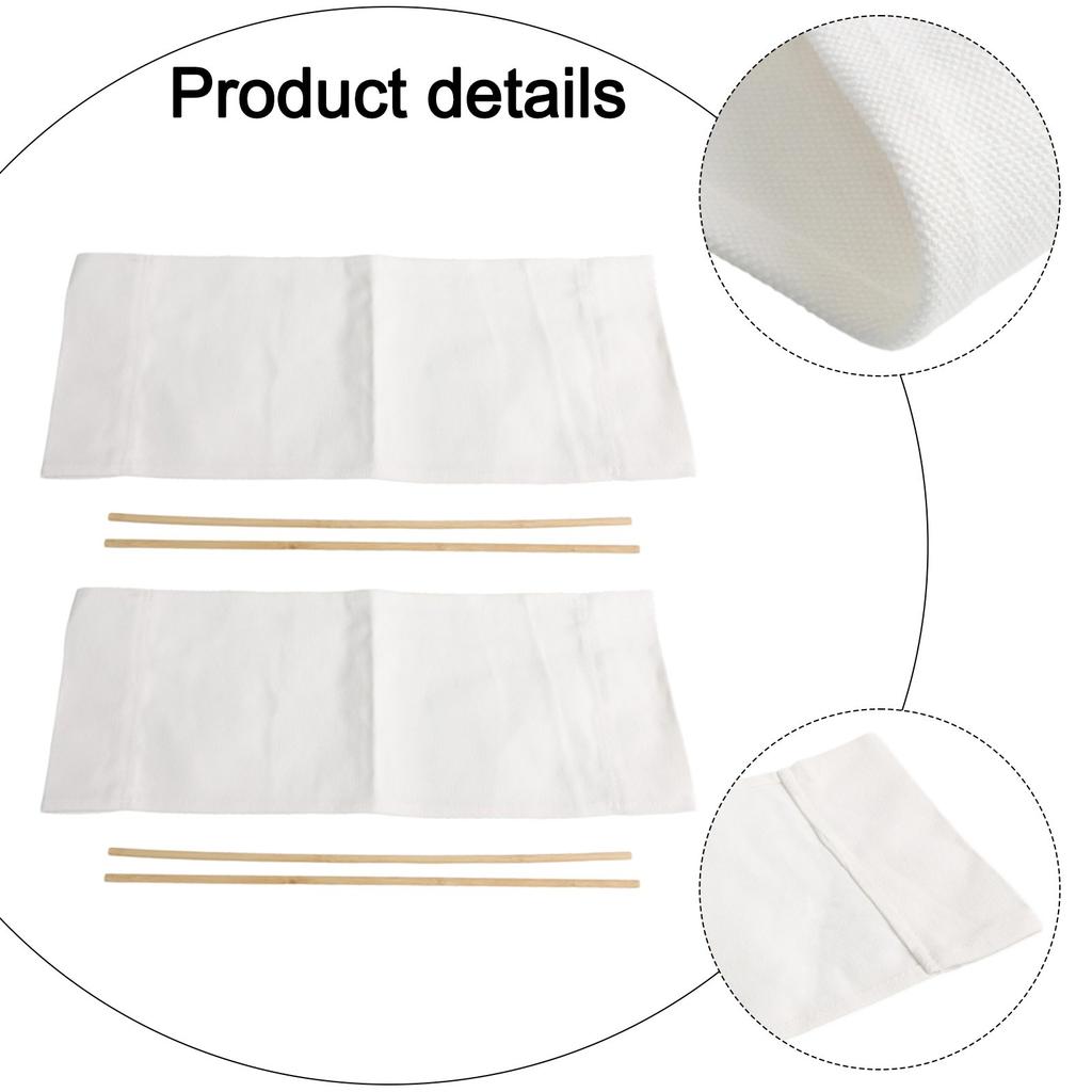 Space Saving Foldable Canvas Chair Seat Covers for Director Chairs Set of 2